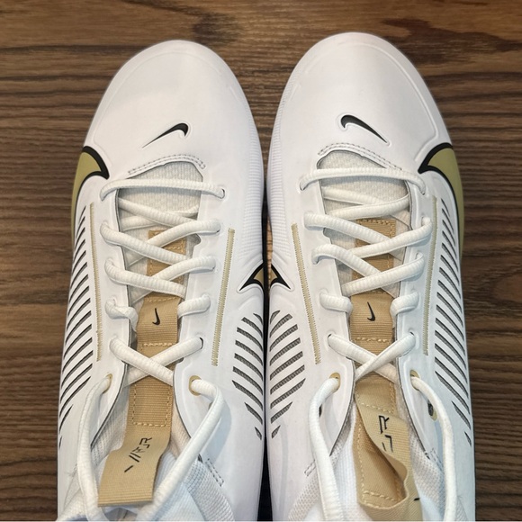 Size 13 Nike Vapor Edge Pro 360 2 White/Team Gold Football Cleats FN7759-109 NEW main image 9